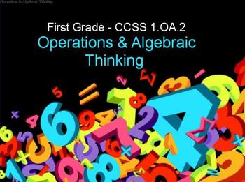Preview of First Grade Common Core 1.OA.2 Operations & Algebraic Thinking