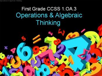 Preview of First Grade Common Core 1.OA.3 Operations & Algebraic Thinking