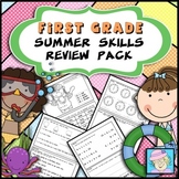 First Grade Summer Review Packet with Boom Cards