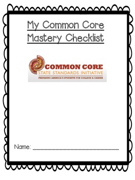 Preview of First Grade Common Core Checklist