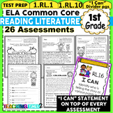 First Grade Common Core ELA Assessments- Reading Literature