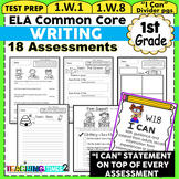 First Grade Common Core ELA Assessments-Writing