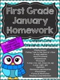 First Grade Common Core Homework - January