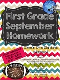 First Grade Common Core Homework - September