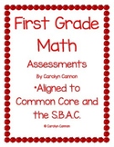 First Grade Common Core Math Assessments