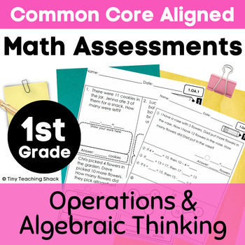 Preview of 1st Grade Common Core Math Assessments / Operations and Algebraic Thinking