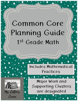 Preview of First Grade Common Core Math Planning Guide