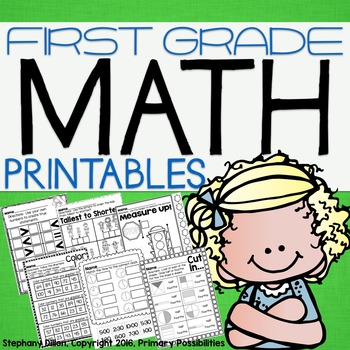 First Grade Common Core Math Printable Packet { Over 120 Printables! }
