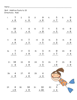 First Grade Common Core Math Summer Review Packet by Anne Hofmann 1st Grade