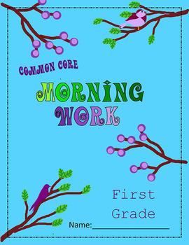 Preview of First Grade Common Core Morning Work for First Quarter