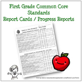 First Grade Common Core Progress Report