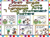 First Grade Common Core Standards LANGUAGE ARTS Posters