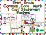 First Grade Common Core Standards MATH Posters