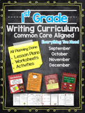 First Grade Common Core Writing Curriculum