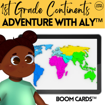 Preview of First Grade Continents Activity | World Maps | Google Slides