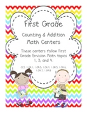 First Grade Counting and Addition Centers (Envision Math 1