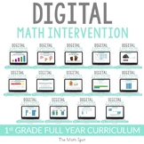 First Grade DIGITAL Math Intervention | Full Year Digital Bundle