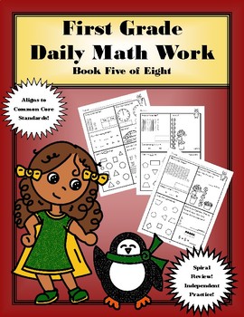 Preview of First Grade Daily Math: Book Five