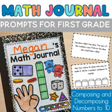 Composing and Decomposing Numbers Math Journal Prompts for