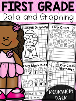 Preview of First Grade Data and Graphing Worksheets