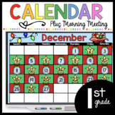 First Grade December Calendar morning meeting Digital Goog
