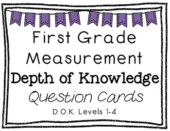Preview of First Grade Depth of Knowledge {DOK} Measurement Questions