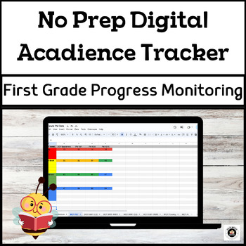 Preview of First Grade Digital Acadience Progress Monitoring Tracker