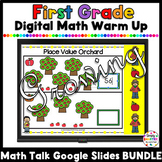 First Grade Digital Daily Math Warm Up For GOOGLE SLIDES Y