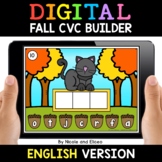 Fall Digital CVC Word Work for Google Classroom - Distance