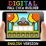 Fall Digital CVCe Word Work for Google Classroom - Distanc