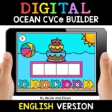 Ocean Digital CVCe Word Work Activity for Google Classroom