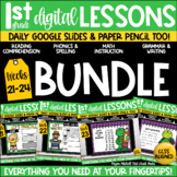 First Grade Digital & Paper Lesson Plans Bundle Weeks 21-2