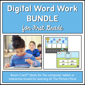 Preview of First Grade Phonics Games | Digital Bundle | BOOM Cards™