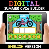 Summer Digital CVCe Word Work Activity for Google Classroom
