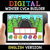 Winter Digital CVCe Word Work for Google Classroom - Dista
