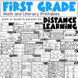 First Grade Distance Learning Packet for April | Everythin