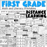 First Grade Distance Learning Packet for June | Everything