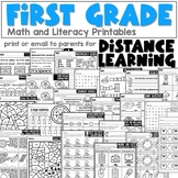 First Grade Distance Learning Packet for May | Everything 