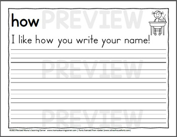 2nd Grade Dolch Sight Words Handwriting Worksheets - Mamas