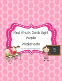 First Grade Dolch Sight Word Worksheets