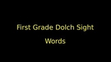 First Grade Dolch Sight Words