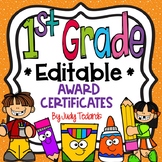 First Grade EDITABLE Certificates {Custom Order for Leisa}