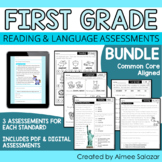 First Grade ELA Assessments Bundle / Distance Learning