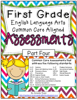 Preview of First Grade ELA Common Core Assessments Part Four