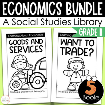 Preview of First Grade Economics Book Bundle - Social Studies Informational Texts Set of 5