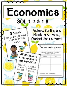 Preview of First Grade Economics - Goods, Services, Producers, Consumers, Decision Making