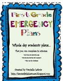 First Grade Emergency Plans: Plans within minutes!