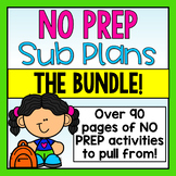 First Grade Emergency Sub Plans-The Bundle!