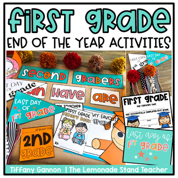 Preview of First Grade End of the Year Activities and Craft