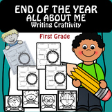 First Grade End of the Year All About Me Writing Craftivity